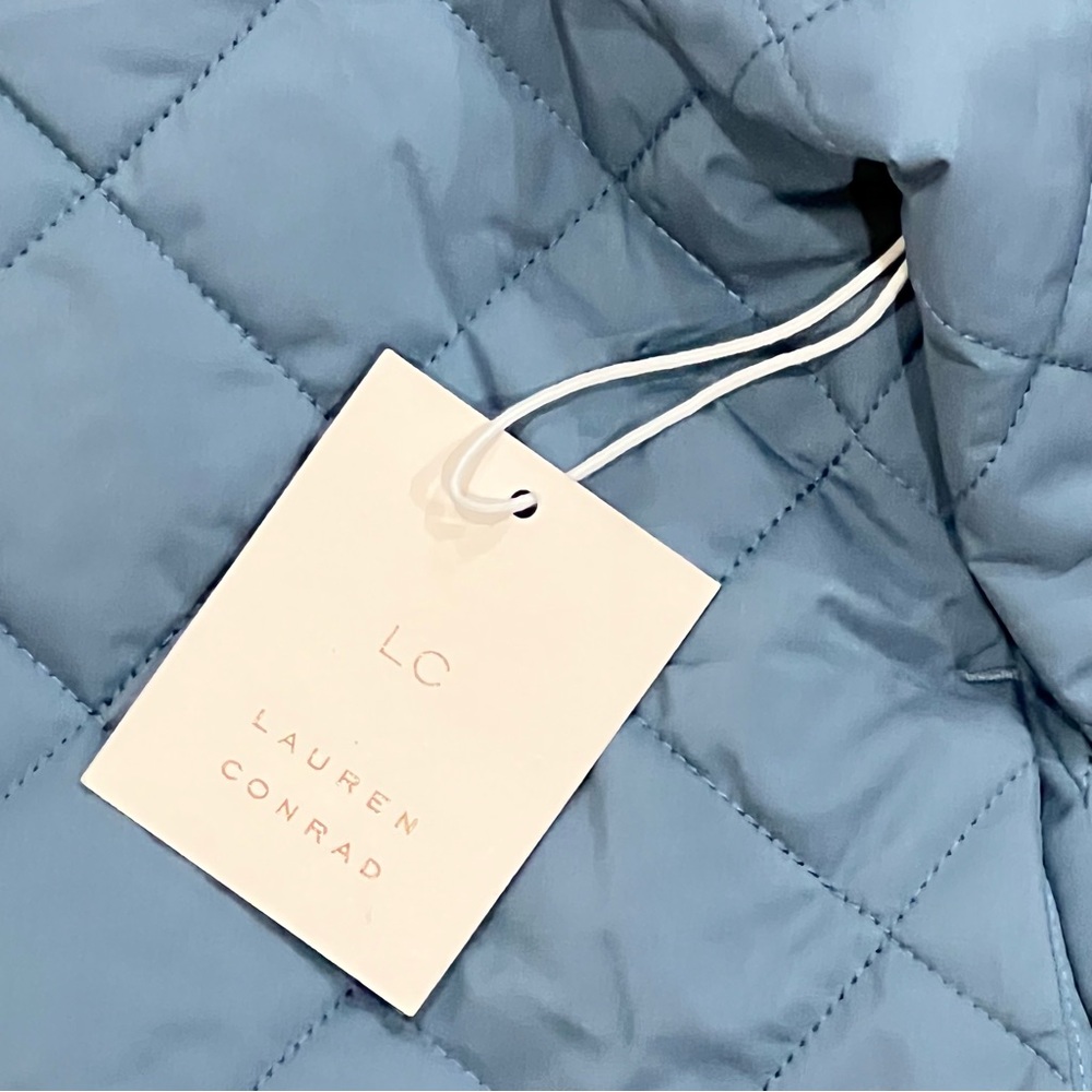 Lauren Conrad Quilted Jacket in Rendez Blue NWT Size XXL - Picture 2 of 15
